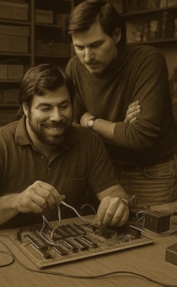 Стив Возняк и Стив Джобс