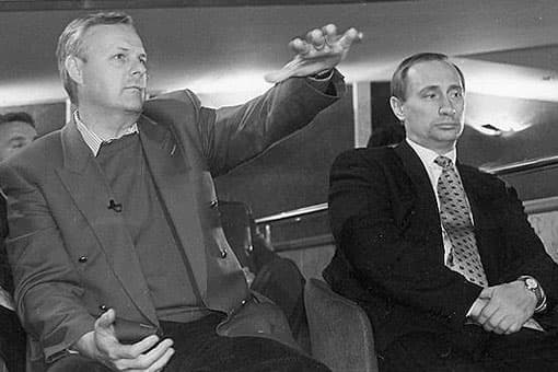 Анатолий Собчак и Владимир Путин в СПБ