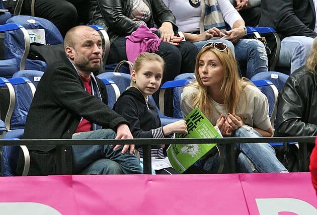Александр Жулин и Татьяна Навка с дочерью Сашей