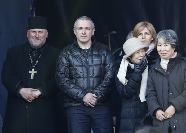 Михаил Ходорковский на Майдане в Киеве