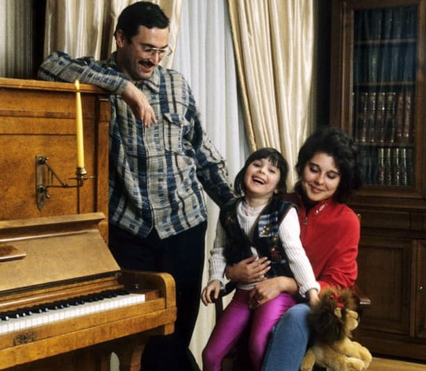 Михаил Ходорковский с женой и дочерью