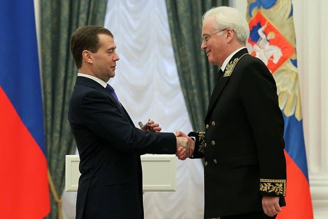 Виталий Чуркин и Дмитрий Медведев