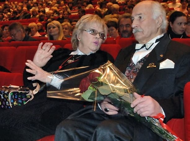 Владимир Зельдин с женой Иветтой