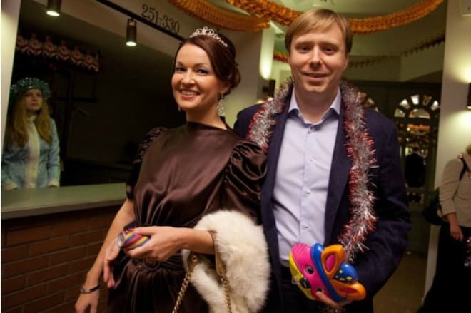 Александр Масляков-младший с женой