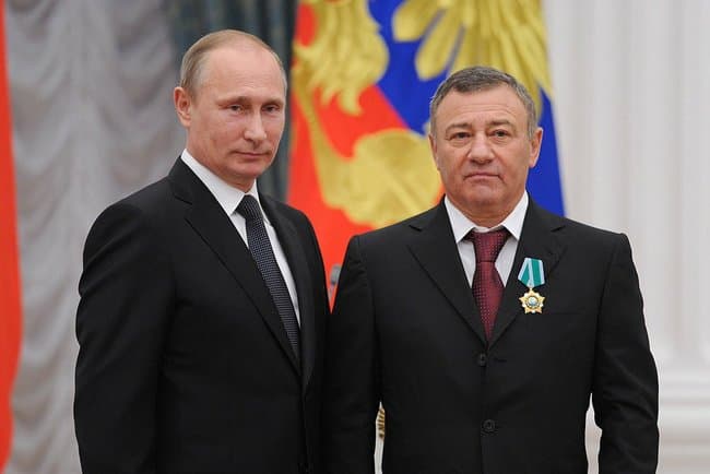 Аркадий Ротенберг и Владимир Путин