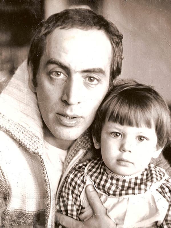 Олег Шкловский и дочь Мария