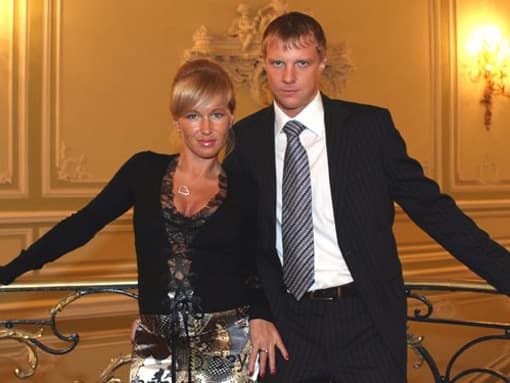 Вячеслав Малафеев с первой женой Мариной