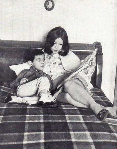 Егор Кончаловский с мамой