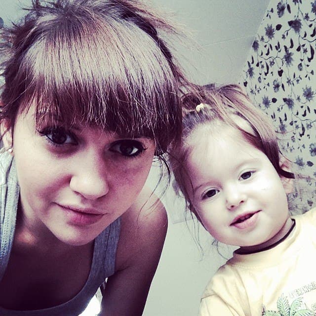 Анна Руднева с дочерью Соней