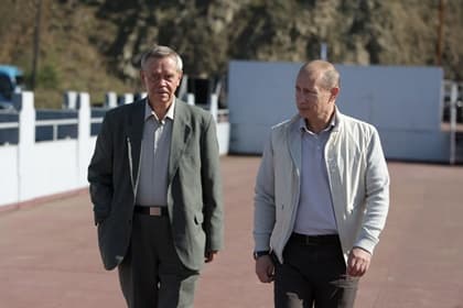 Валентин Распутин и Владимир Путин