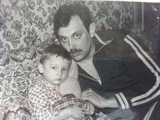 Дмитрий Гудков с отцом в детстве