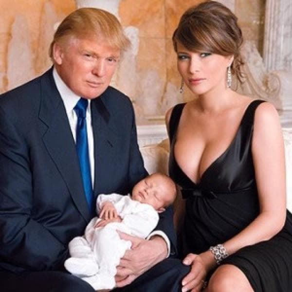 Donald Trump con la familia