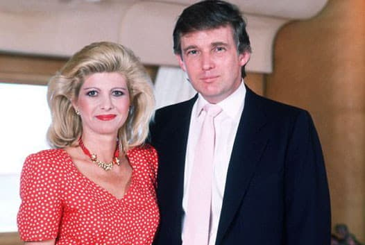 Donald Trump con su primera esposa