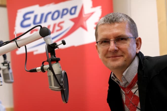 Юрий Аксюта на радиостанции "Европа плюс"