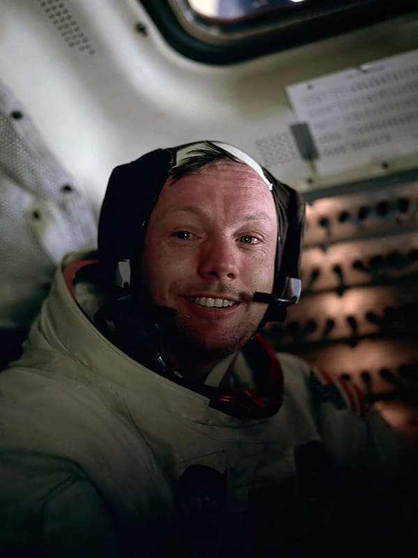 Нил Армстронг после прогулки по Луне