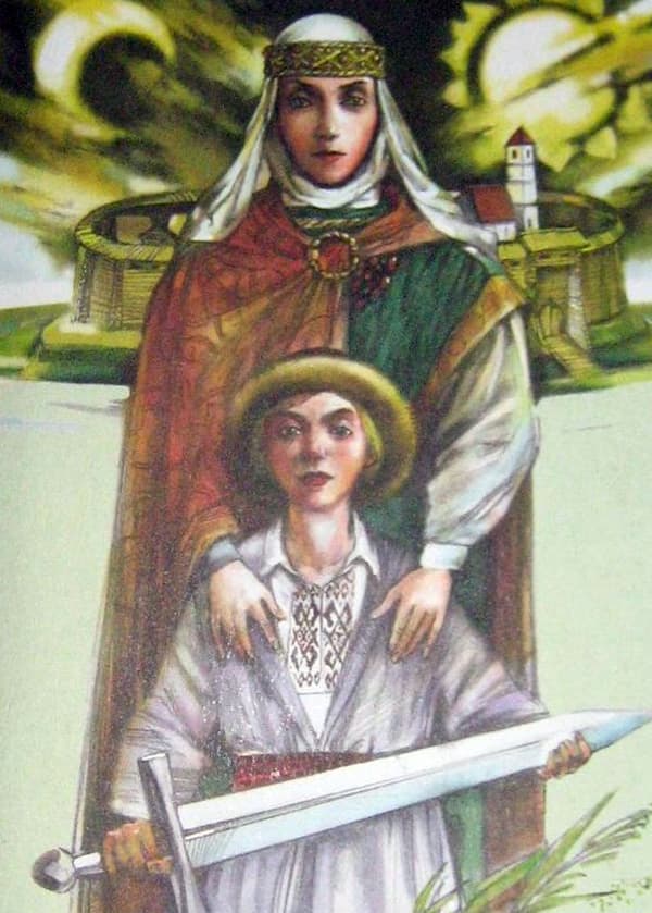 Рогнеда Рогволодовна с сыном  Изяславом
