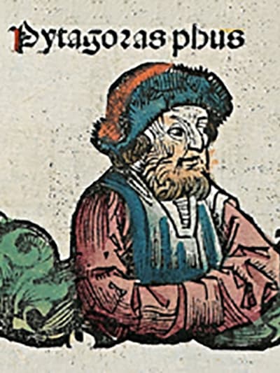 Пифагор . Изображение в Средневековье