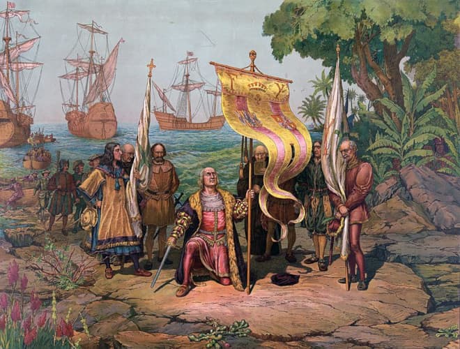 Христофор Колумб прибывает в Америку