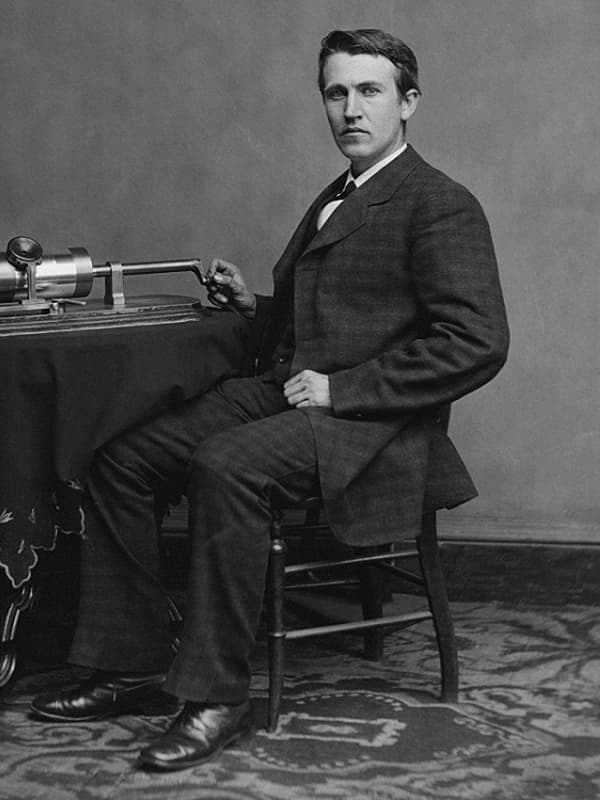 Томас Эдисон в молодости