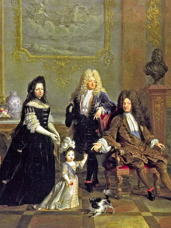 Людовик XV, его гувернантка, дед и прадед