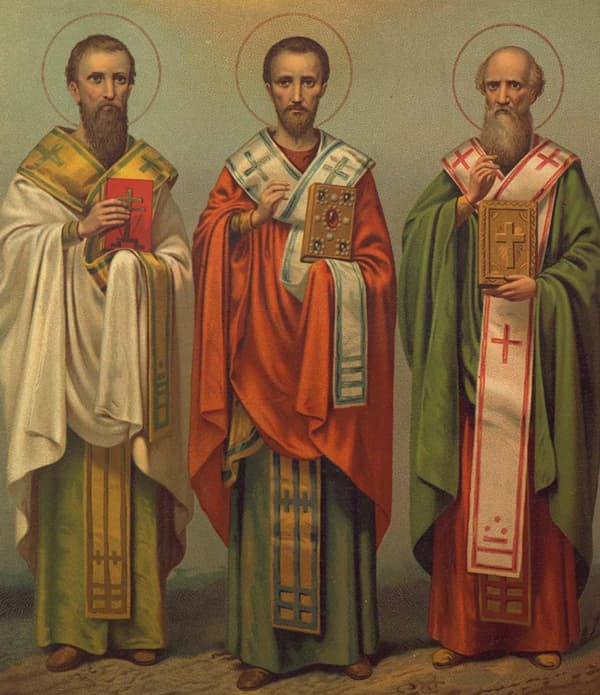 Василий Великий, Григорий Богослов, Иоанн Златоуст