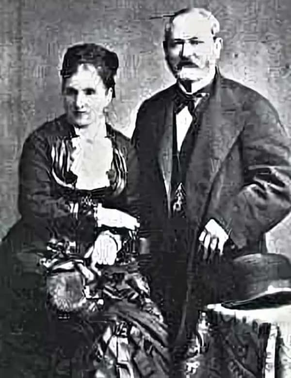 Карл Фаберже с женой