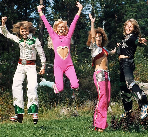 Состав группы ABBA в молодости