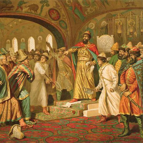 Василий III принимает послов