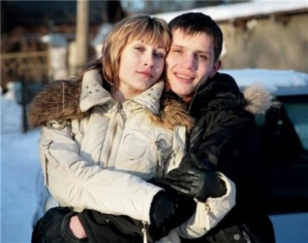 Василий Лыкшин с женой