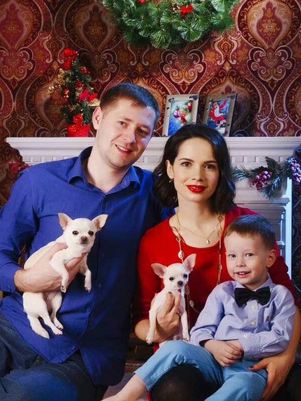 Екатерина Сайбель с семьей