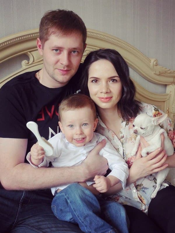 Екатерина Сайбель с семьей