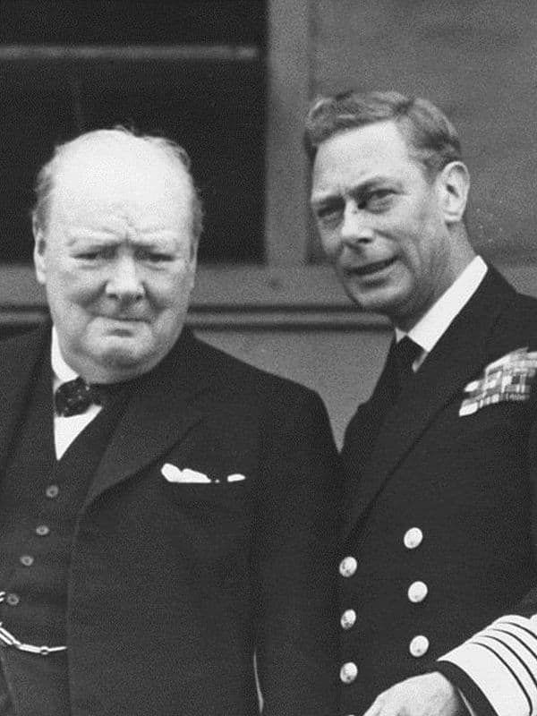 Георг VI и Уинстон Черчилль