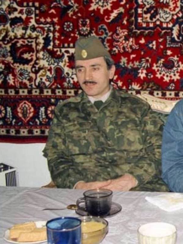 Джохар Дудаев в военной форме