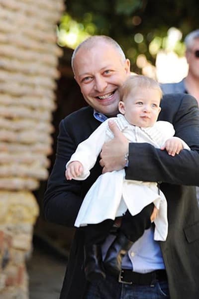Арчил Геловани с сыном
