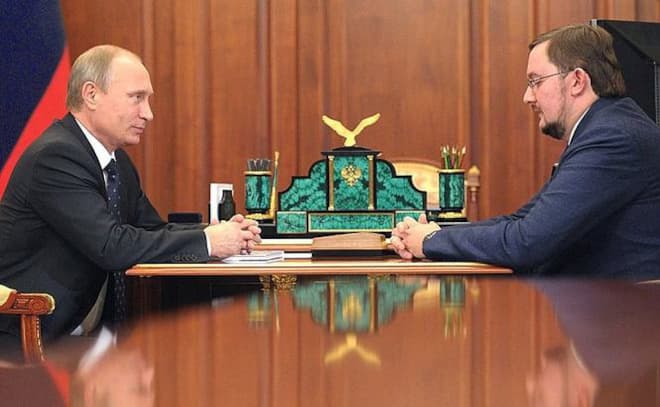 Алексей Репик и Владимир Путин