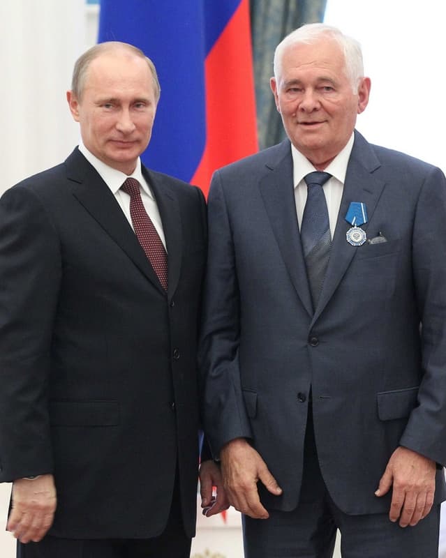 Леонид Рошаль и Владимир Путин