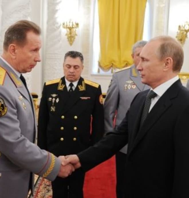 Виктор Золотов и Владимир Путин