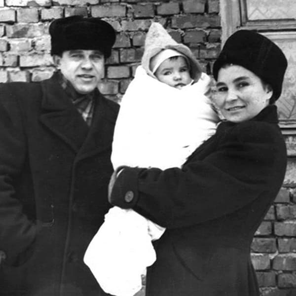 Галина Макарова со вторым мужем Павлом Пекуром и дочерью Татьяной