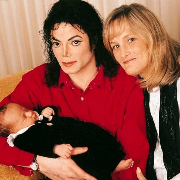 Дебби Роу и Майкл Джексон с сыном