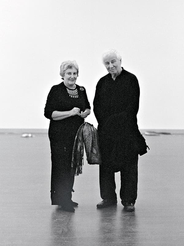 Илья Кабаков и его жена Эмилия