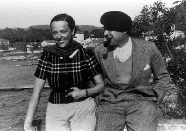 Жорж Сименон и его первая жена Регина Раншон