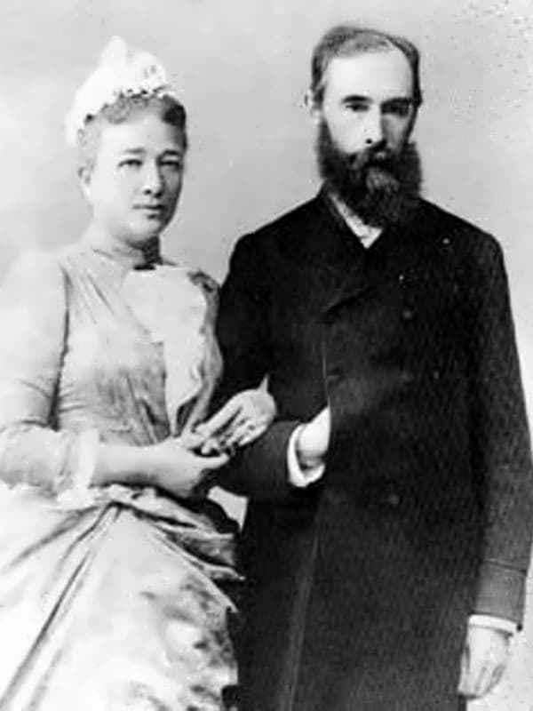 Павел Третьяков и его жена