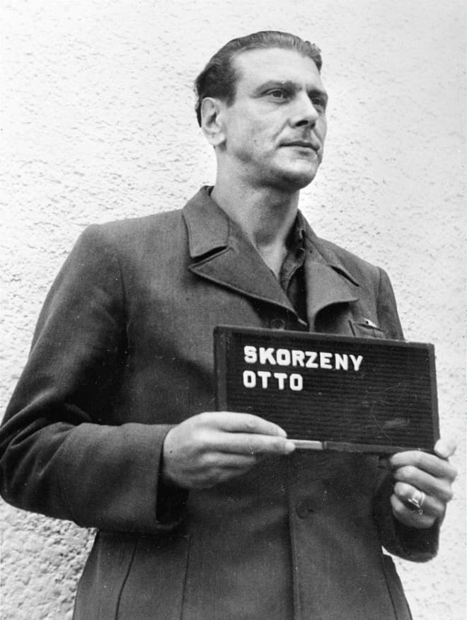 Арестованный Отто Скорцени