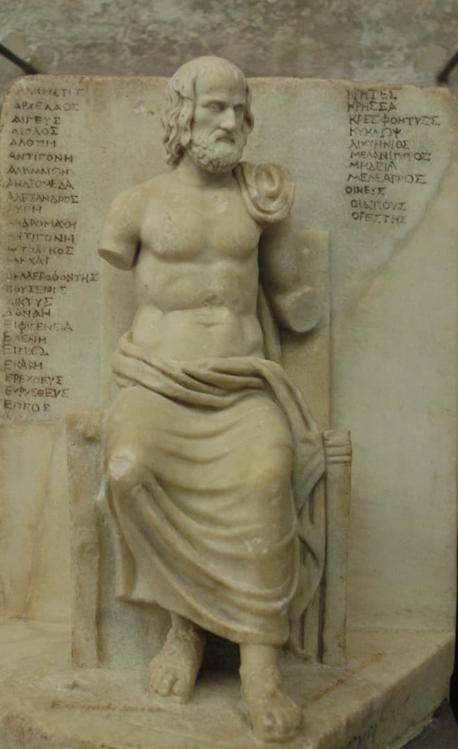 Статуя Еврипида