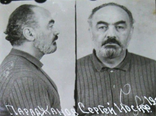 Арестованный Сергей Параджанов