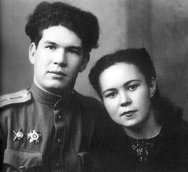 Мустай Карим и его жена Рауза