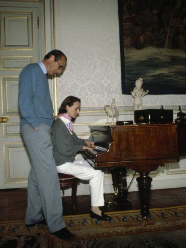 Жак Ширак и его дочь Лоранс