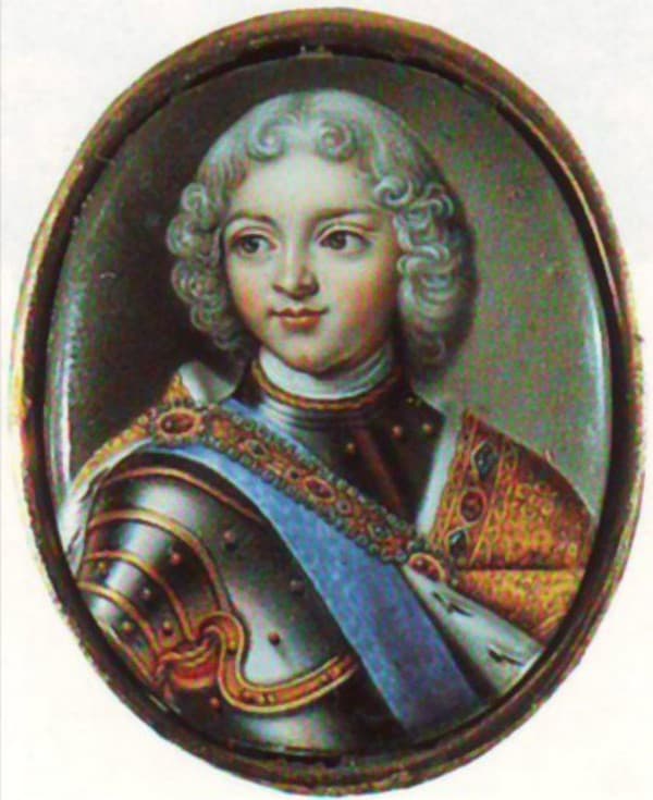 Портрет Петра II в детстве
