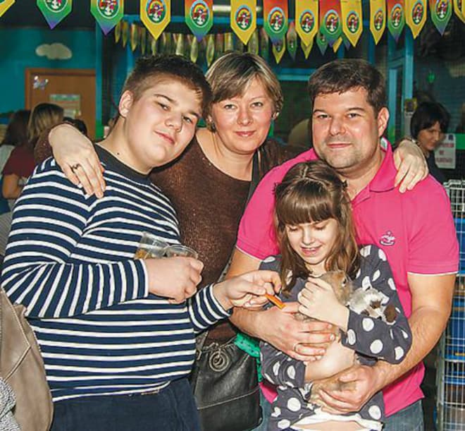 Сергей Бабаев с семьей