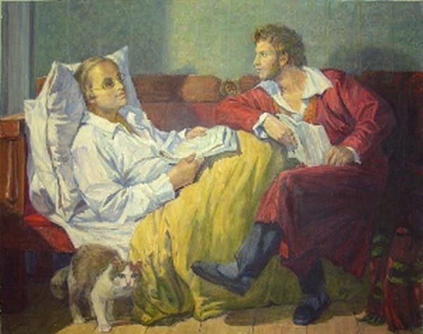 Антон Дельвиг и Александр Пушкин